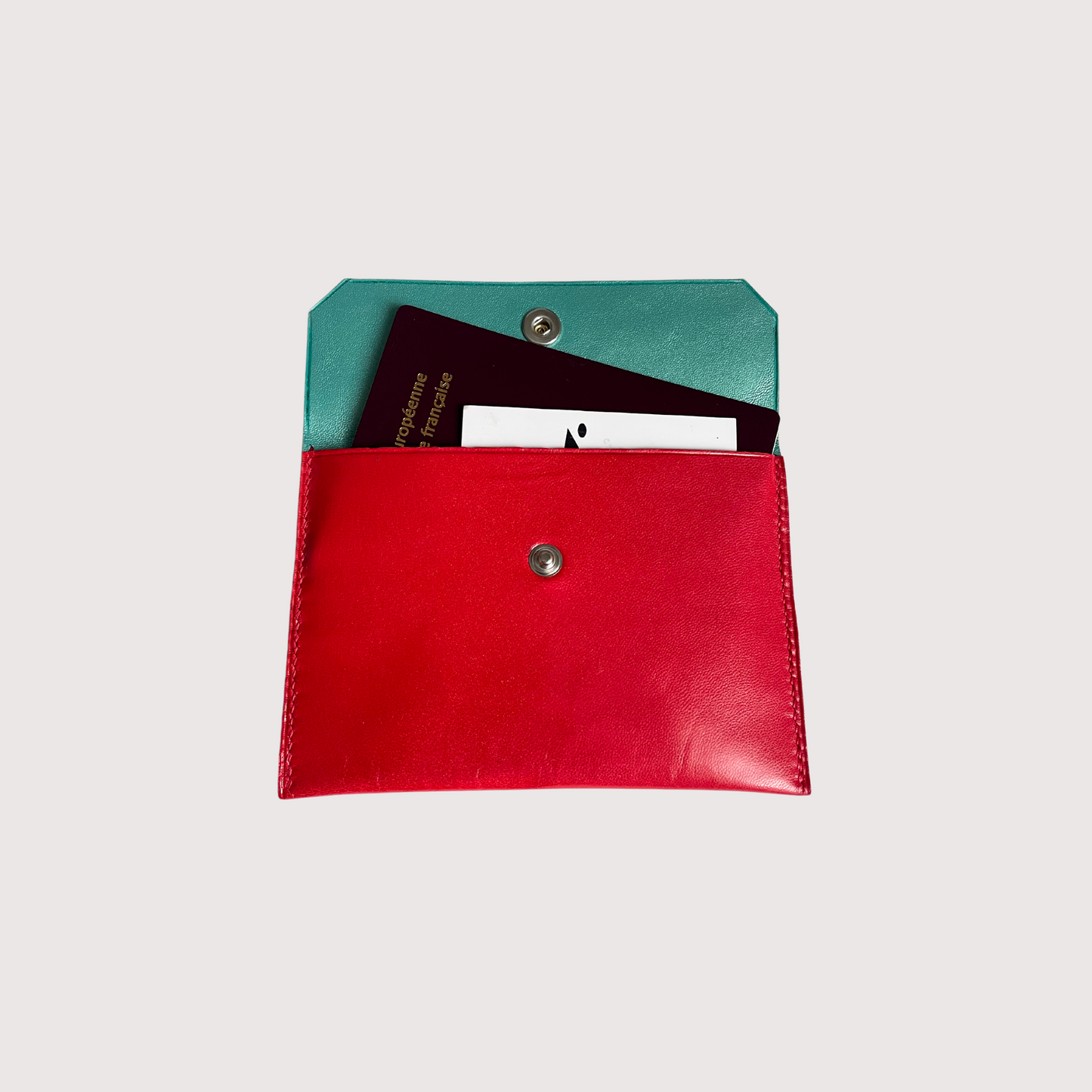 Pochette Bene rouge-orangés