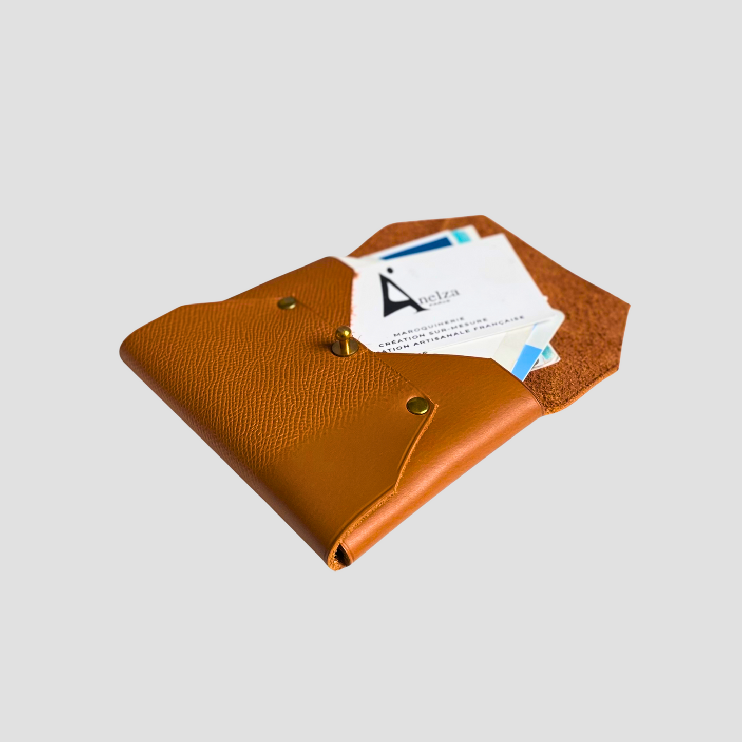 Pochette enveloppe bleu ciel