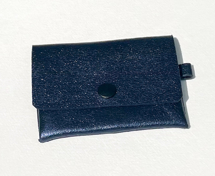 Little glitter blue pouch