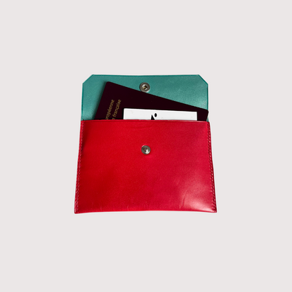 Bene reddish orange pouch